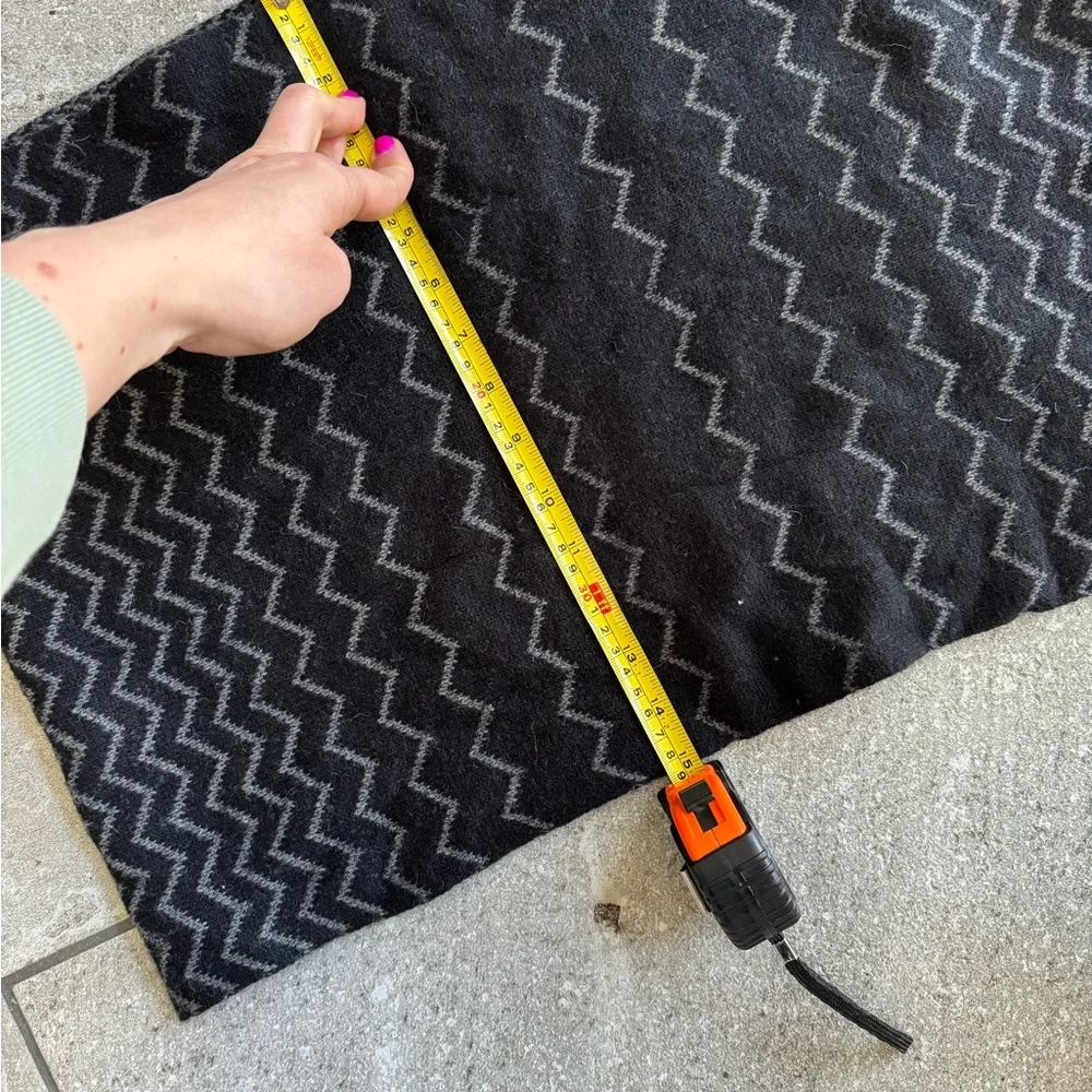 Halogen Black and Gray Chevron Scarf
